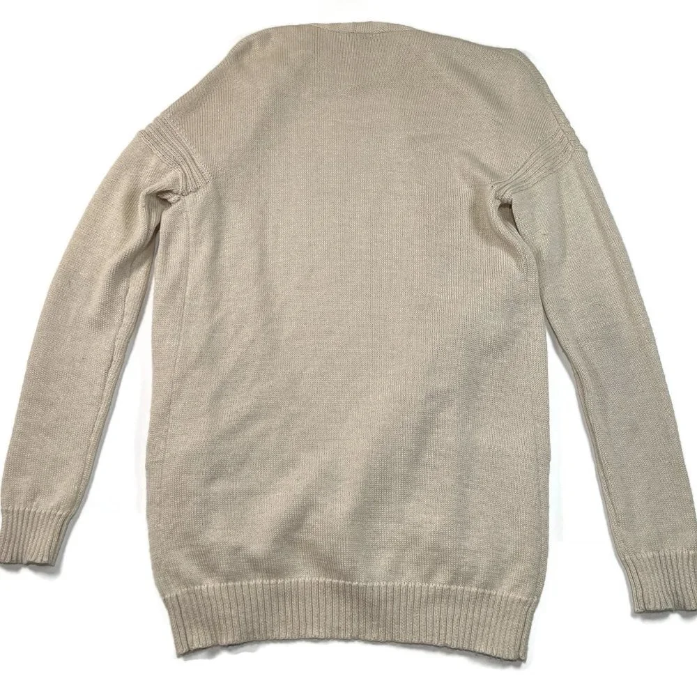 Theory Open Cardigan Large Baby Alpaca‎ Silk Long Sleeve Sweater Pockets
